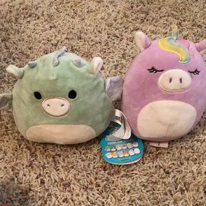 One flippable squishmallow and one normal